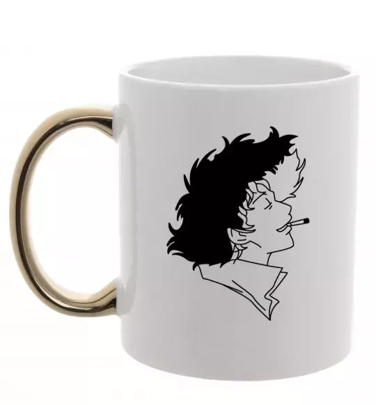 Чашка з кольоровою ручкою Cowboy bepop Золото фото