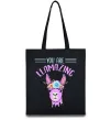 Эко-сумка You are llamazing Черный Эко-сумка You are llamazing Черный фото