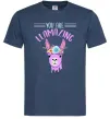 Мужская футболка You are llamazing Темно-синий Мужская футболка You are llamazing Темно-синий фото