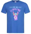 Мужская футболка You are llamazing Ярко-синий Мужская футболка You are llamazing Ярко-синий фото