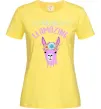 Женская футболка You are llamazing Лимонный фото