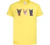 Дитяча футболка Три лами Лимонний фото