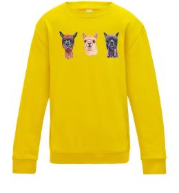 Детский Свитшот Три лами