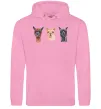 Жіноча толстовка (худі) Три лами Рожевий фото