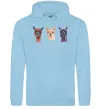 Жіноча толстовка (худі) Три лами Блакитний фото