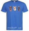 Чоловіча футболка Три ламы Яскраво-синій фото
