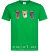 Чоловіча футболка Три ламы Зелений фото