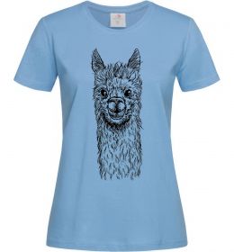 Жіноча футболка Голова та шия лами