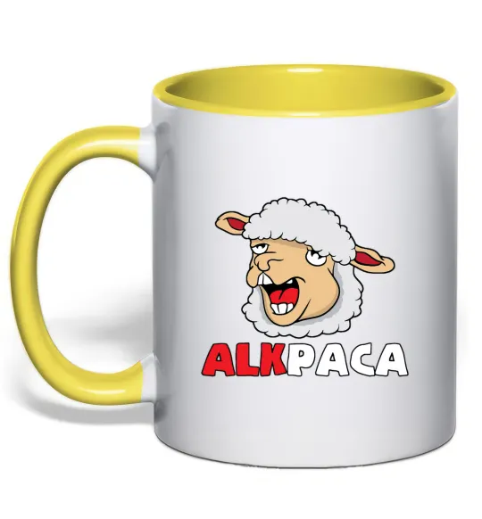 Чашка с цветной ручкой ALKPACA web Лимонный фото