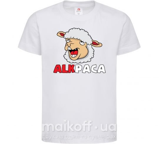 Дитяча футболка ALKPACA web Білий фото
