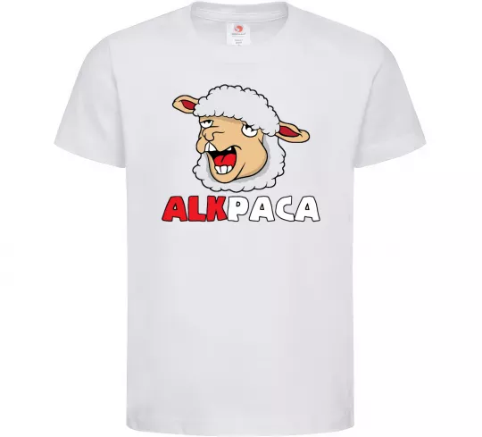 Детская футболка ALKPACA web Белый фото