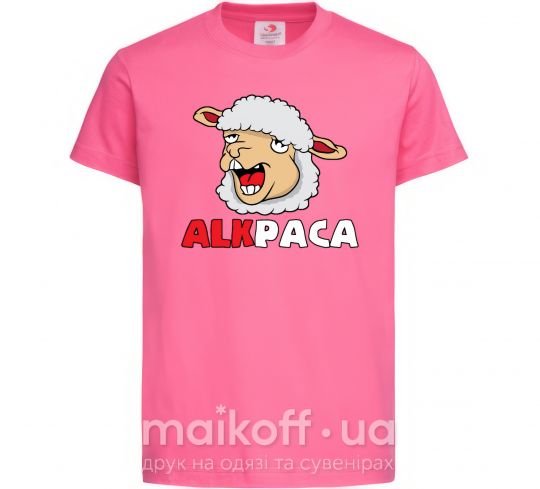 Дитяча футболка ALKPACA web Яскраво-рожевий фото