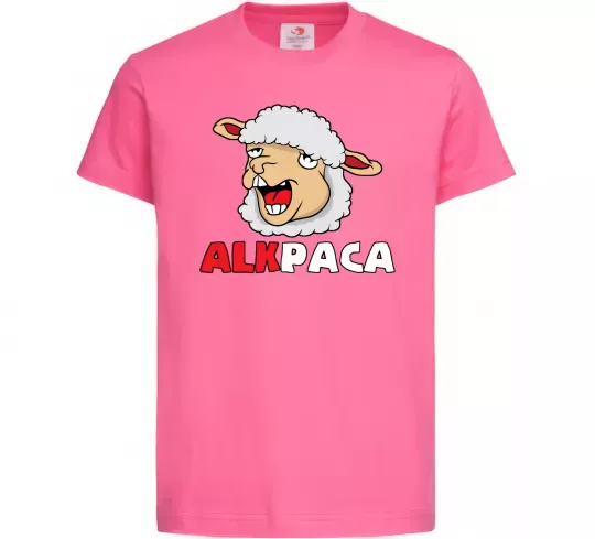 Детская футболка ALKPACA web Ярко-розовый фото
