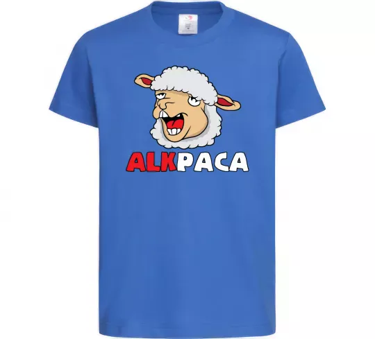Детская футболка ALKPACA web Ярко-синий фото