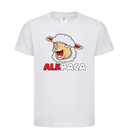 Детская футболка ALKPACA web Белый фото