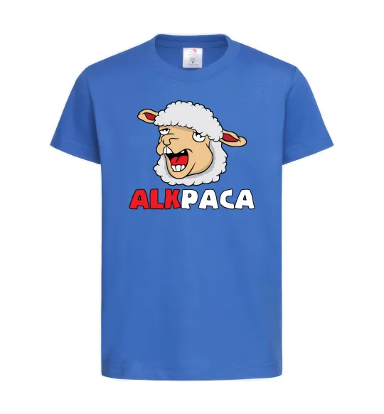 Детская футболка ALKPACA web Ярко-синий фото