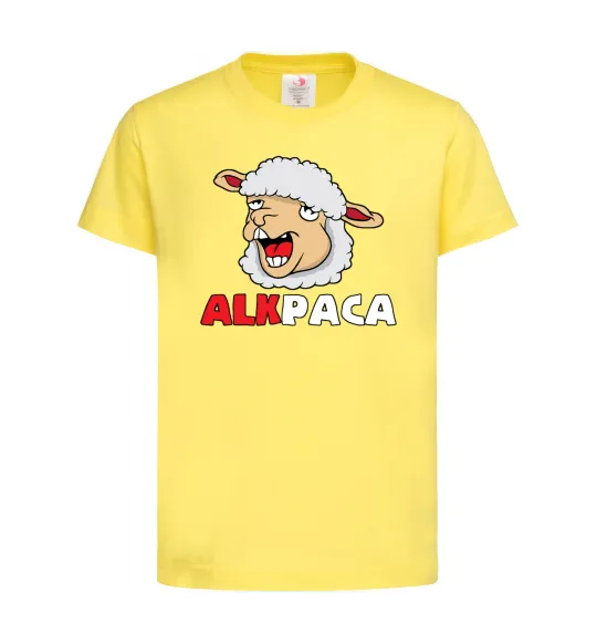 Детская футболка ALKPACA web Лимонный фото