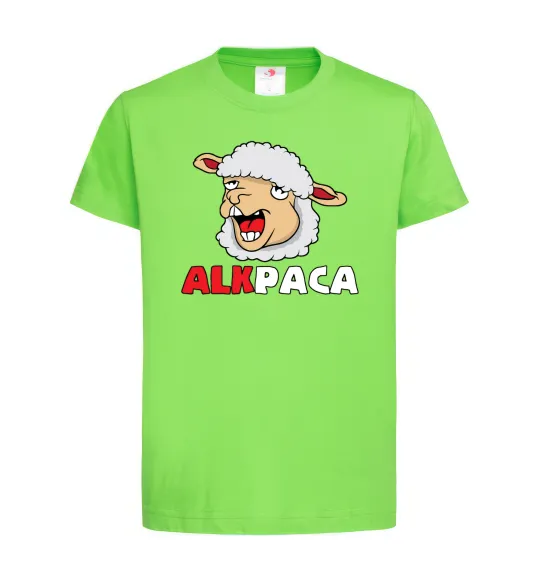 Детская футболка ALKPACA web Лаймовый фото