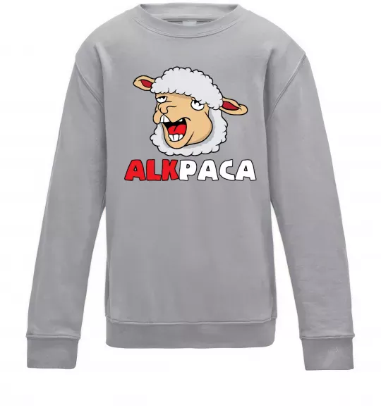 Детский Свитшот ALKPACA web Серый меланж фото