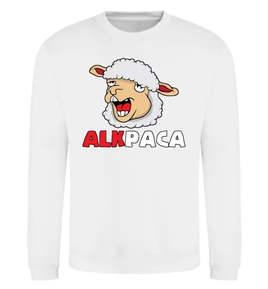 Світшот ALKPACA web Білий фото
