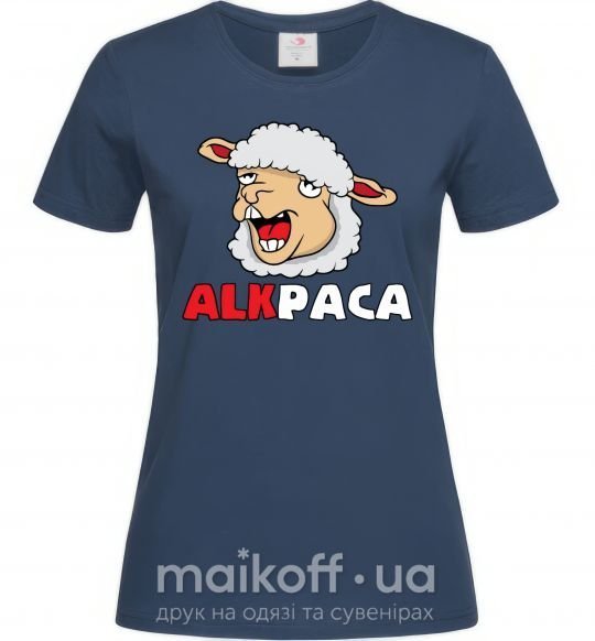 Женская футболка ALKPACA web Темно-синий фото