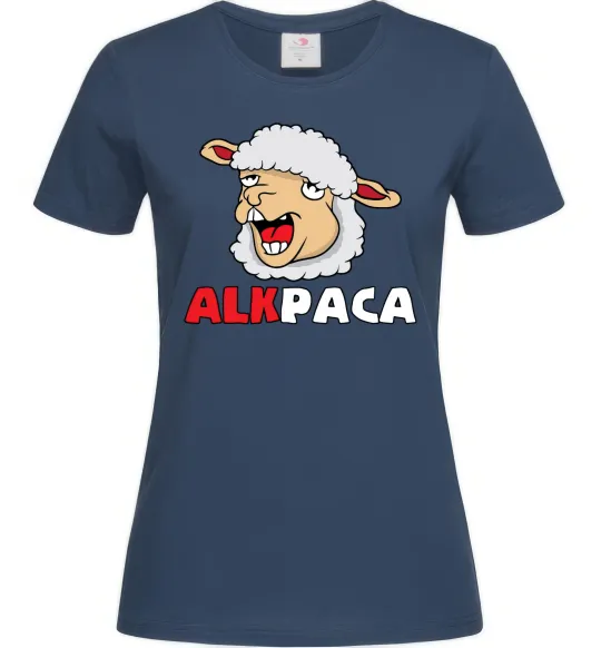 Женская футболка ALKPACA web Темно-синий фото