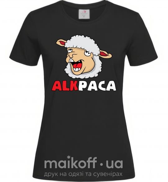 Жіноча футболка ALKPACA web Чорний фото