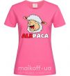 Женская футболка ALKPACA web Ярко-розовый фото