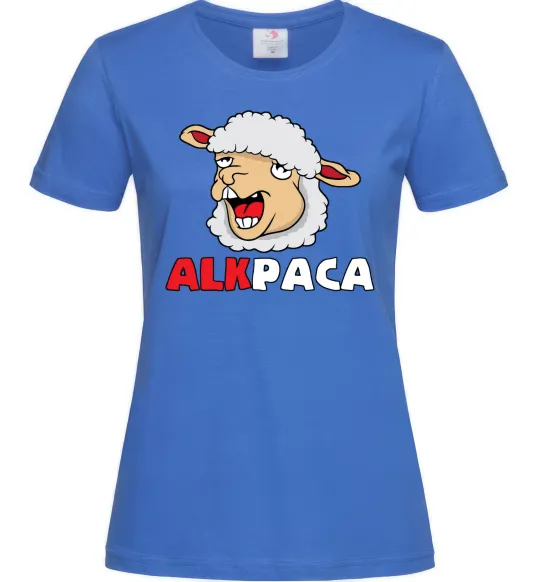 Женская футболка ALKPACA web Ярко-синий фото