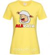 Женская футболка ALKPACA web Лимонный фото