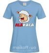 Женская футболка ALKPACA web Голубой фото
