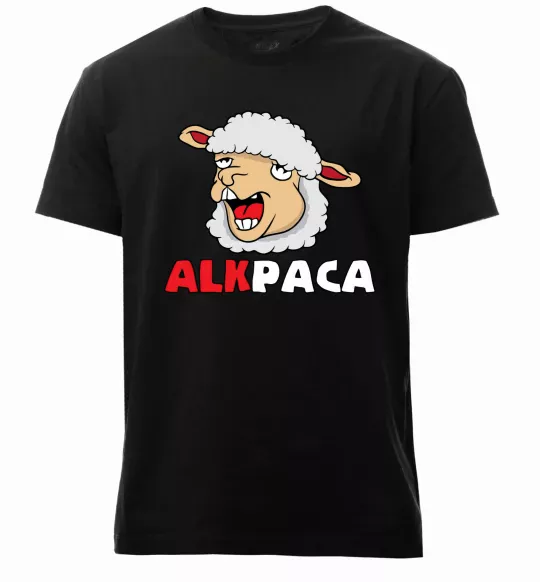 Чоловіча преміум футболка ALKPACA web Чорний фото