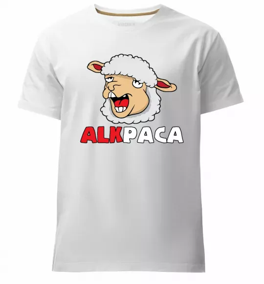 Чоловіча преміум футболка ALKPACA web Білий фото