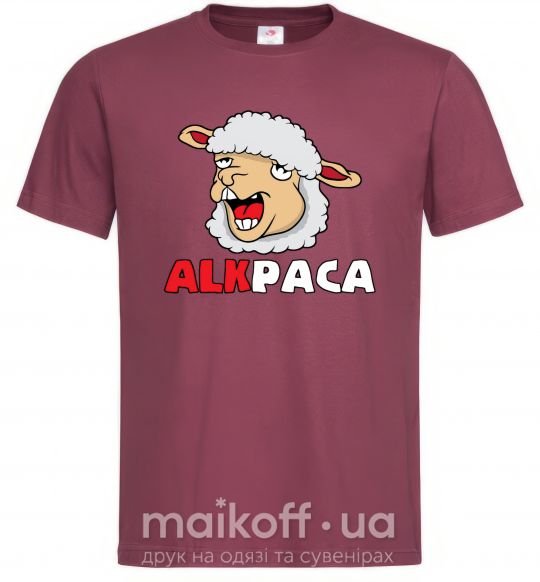 Мужская футболка ALKPACA web Бордовый фото