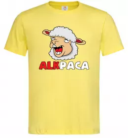 Мужская футболка ALKPACA web Лимонный фото