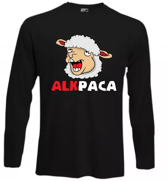 Лонгслив ALKPACA web Черный фото