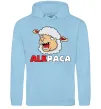 Чоловіча толстовка (худі) ALKPACA web Блакитний фото