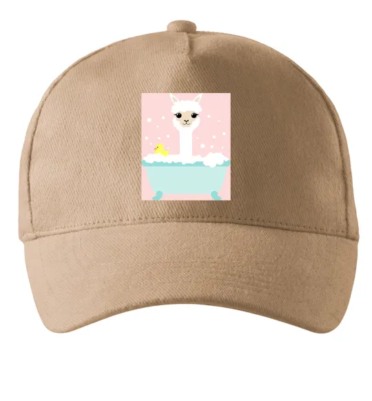 Кепка Лама у ванній Пісочний фото