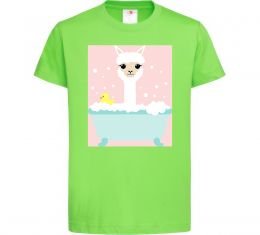 Дитяча футболка Лама у ванній