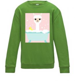 Детский Свитшот Лама у ванній