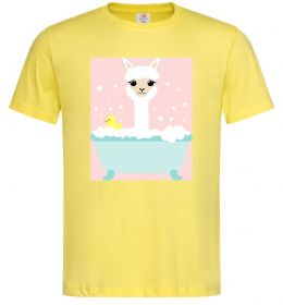 Мужская футболка Лама у ванній