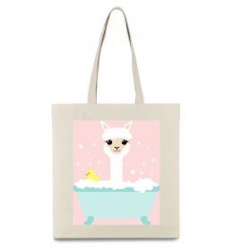 Еко-сумка Лама у ванній