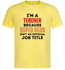 Мужская футболка I'm your teacher Черный фото