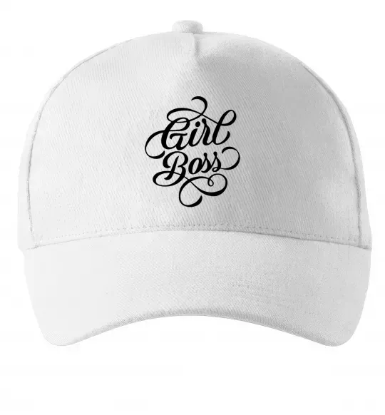 Кепка Girl boss Білий фото