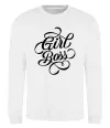 Світшот Girl boss Білий фото