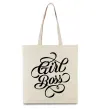 Еко-сумка Girl boss Бежевий фото