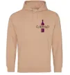 Женская толстовка (худи) О винцо Песочный фото