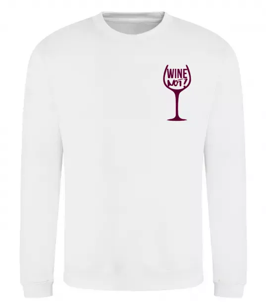 Світшот Wine not Білий фото