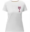Жіноча преміум футболка Wine not Білий фото