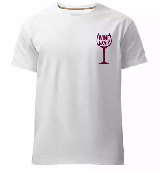 Чоловіча преміум футболка Wine not Білий фото